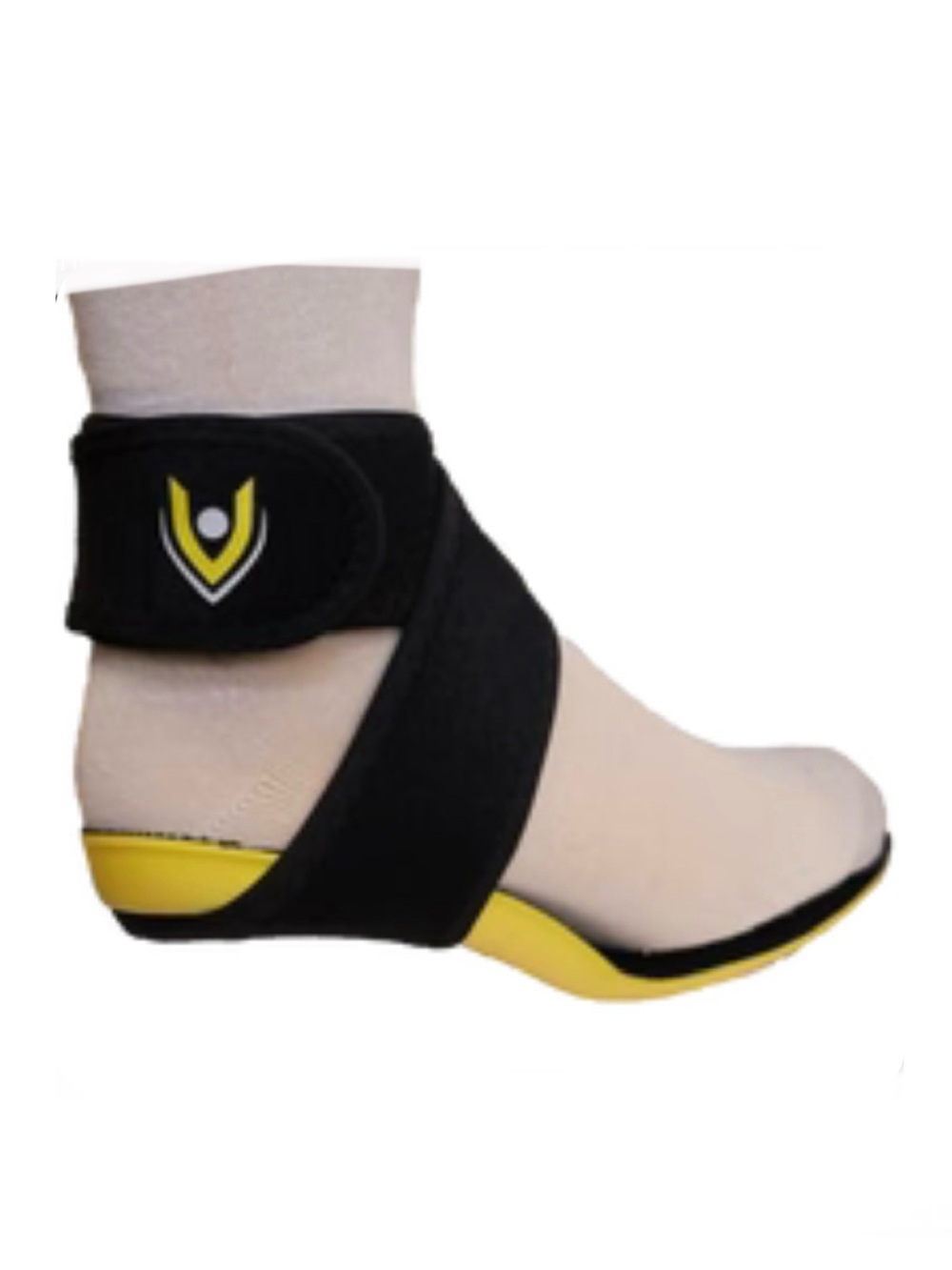 Vktry Ankle Booster Straps - Black & Yellow, sz L